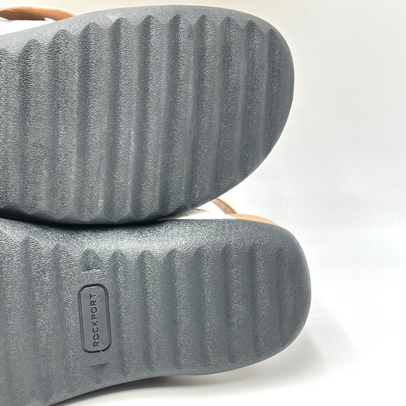 8W 8 WIDE WIDTH Rockport Womens Ridge Sling White Summer Sandals Shoes - Picture 11 of 12